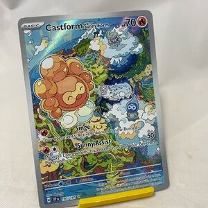 Castform Sunny Form 195/191 SV08: Surging Sparks Illustration Rare Pokemon Card